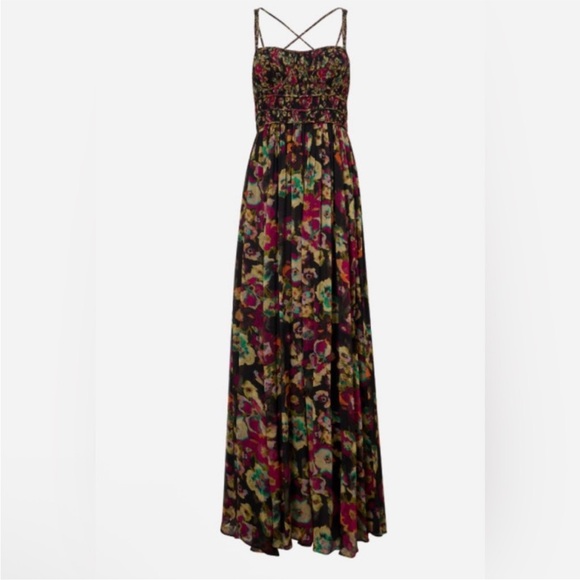 Ulla Johnson Dresses & Skirts - New Ulla Johnson Ines Floral Silk Maxi Dress size 6 in Cosmic